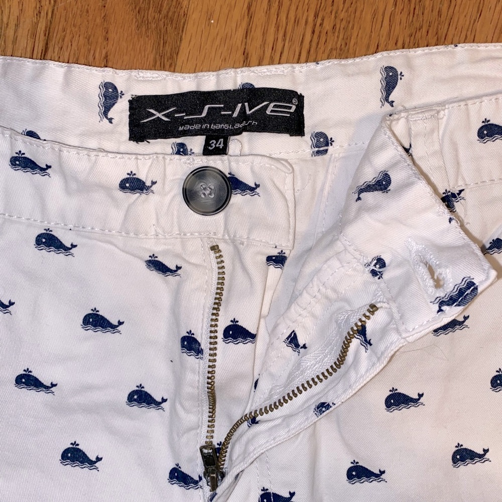 Whale Pattern Shorts - Picture 3 of 3